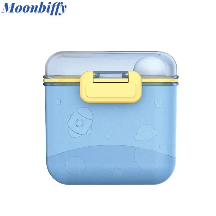 

Milk Powder Dispenser with Fork and Spoon Complementary Food Box Snack Box Moisture-proof Portable Milk Powder Box Baby Storage