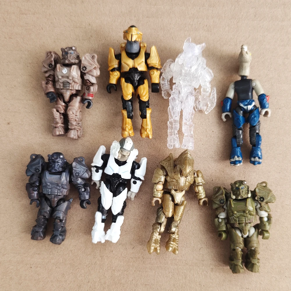 

8 шт. MEGA Power Armor T-60, строительный блок, игрушка-капитан Хищник, периферийная фигурка для кино и телевидения