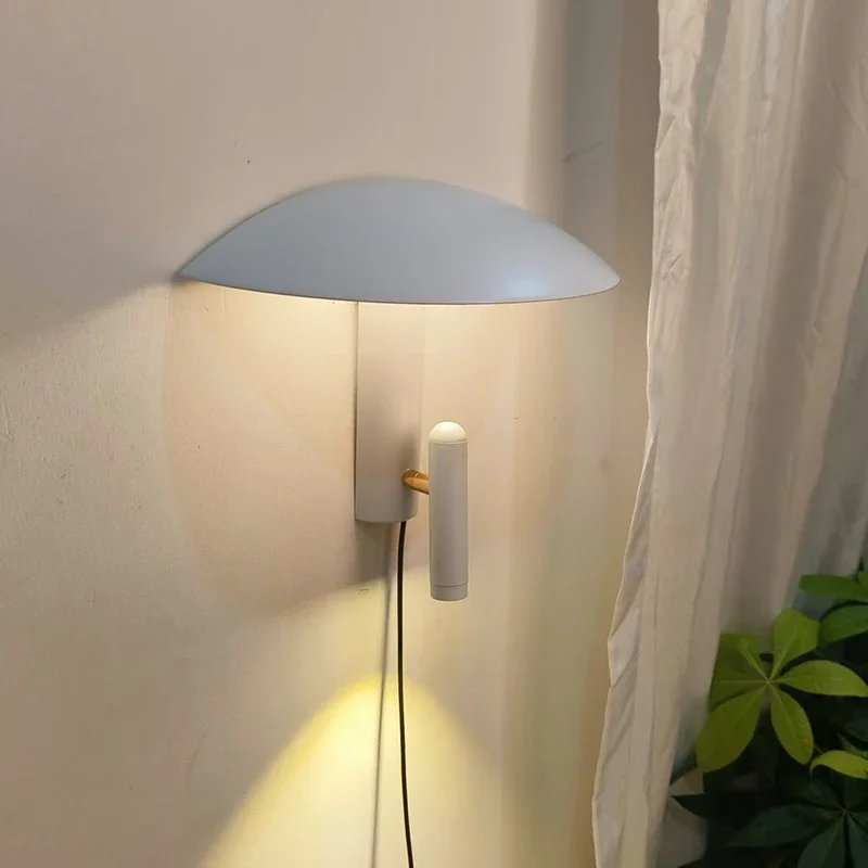 

Minimalist Charging Wall Lamp Without Wiring Background Wall Living Room Bedroom Bedside Ambient Light Rotating Reading Light