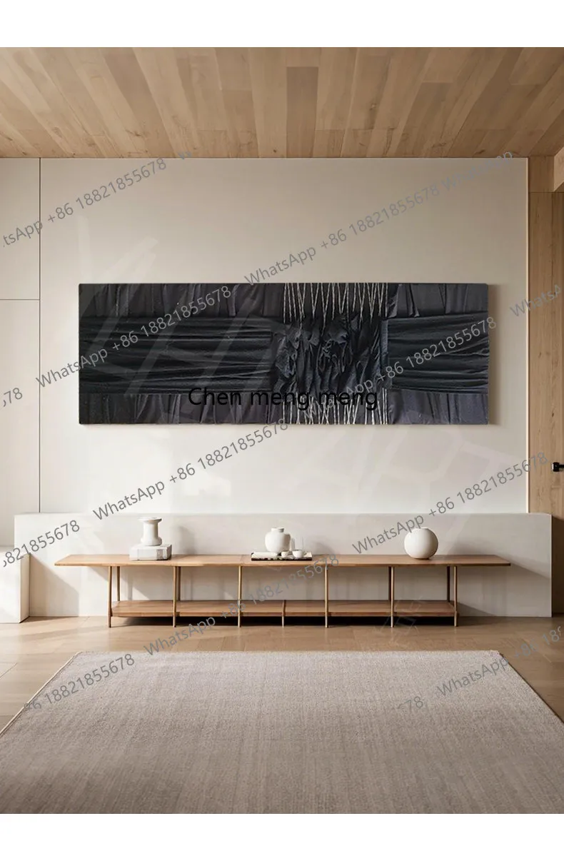 C139 Wabi-sabi style abstract art decorative painting living room sofa background wall hanging painting