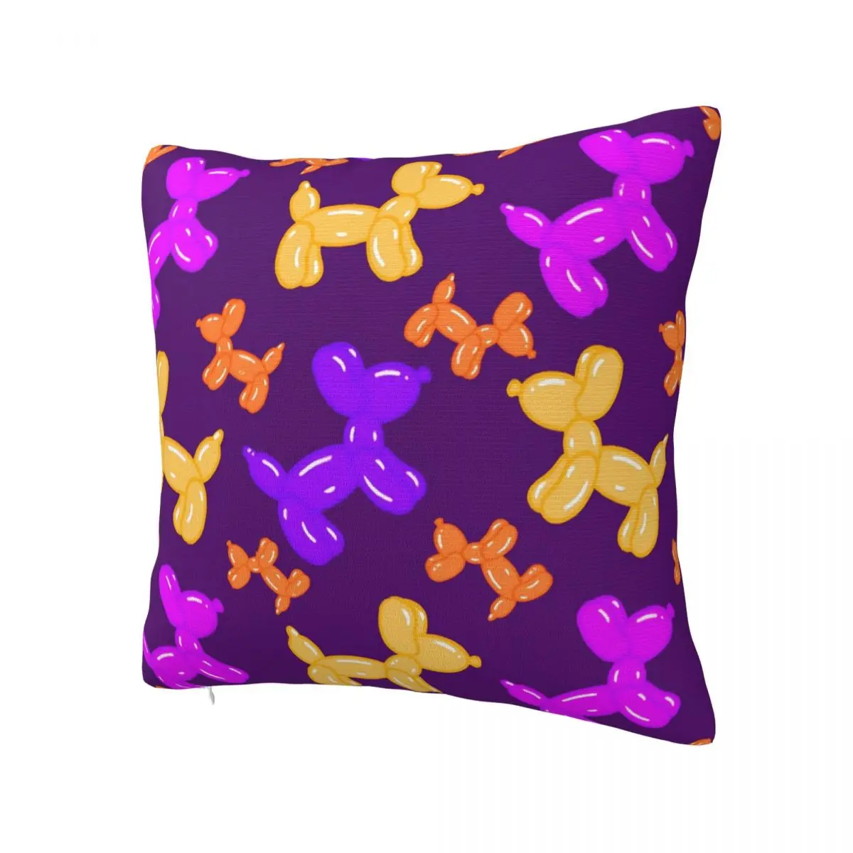 Pillow Cover Balloon Dog Graphic Cushion Cover Purple Cartoon Fashion Pillow Case For Wedding Party Home Decor Pillowcases