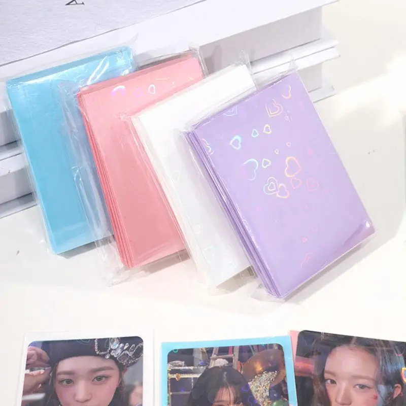 حافظة واقية لبطاقة توبلادر للحشرات ، على طراز القلب ، لمعان ، ملون ، حب ، تخزين صور ، جديد ، حزمة من 50 قطعة #3