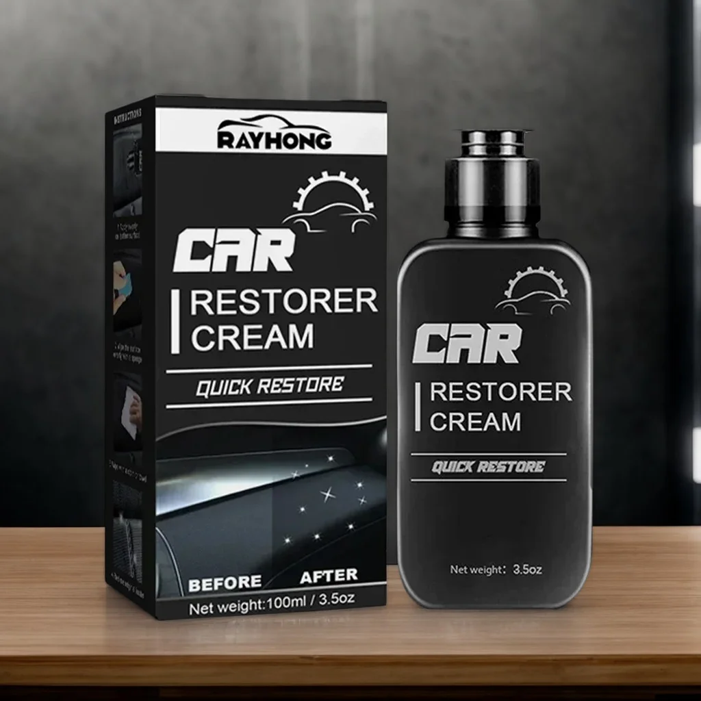 

Многоповерхностный крем для восстановления кожи и пластика — 100 мл автомобильный воск для салона с губкой для гидрофобной защиты
