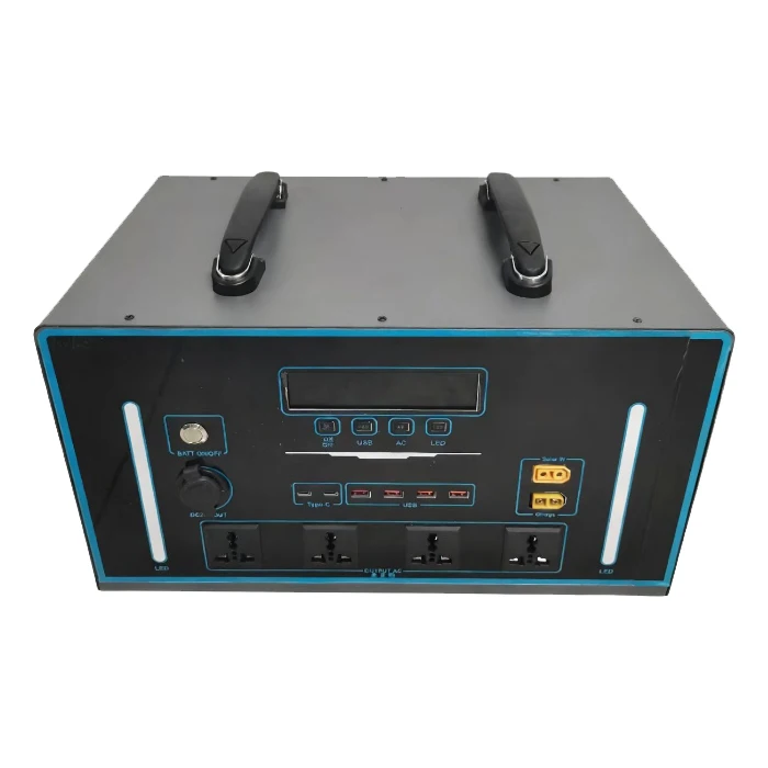 Портативная солнечная электростанция DIDU AC 2000W 2500W с LiFePO4 аккумулятором и MPPT контроллером для экстренных ситуаций и использования на улице