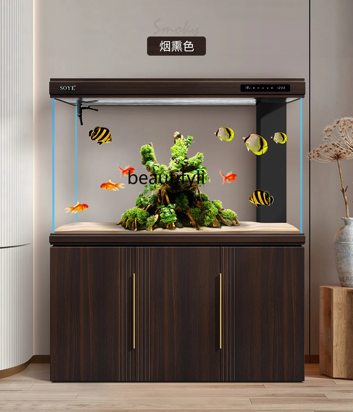 Fish Tank Aquarium Living Room Large Luxury Super White Hallway Screen Bottom Filter Ecological Intelligence Hallway