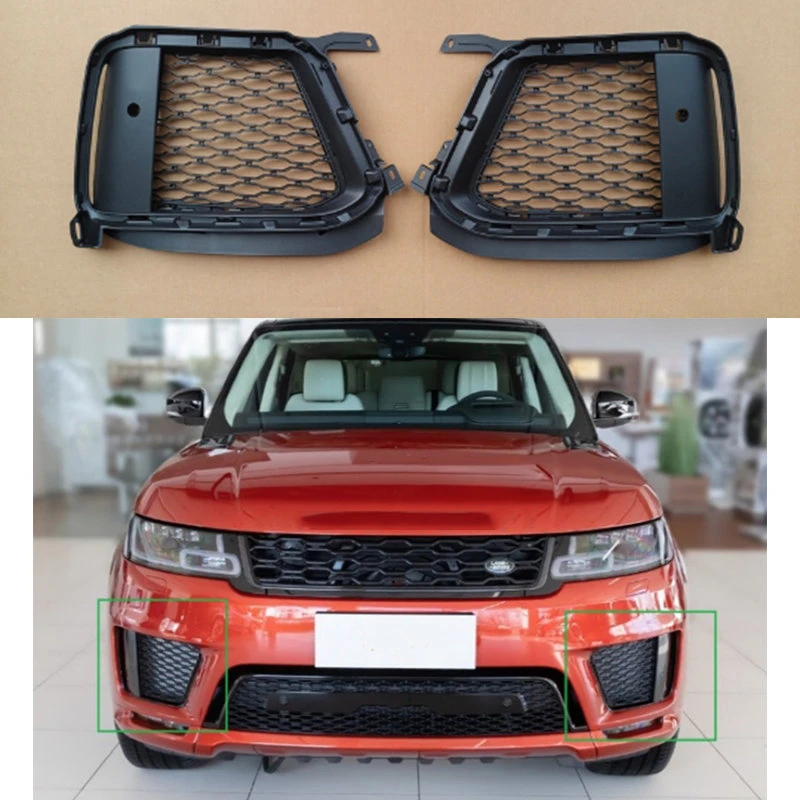 Auto Front Bumper Fog Light Lamp Grill for LAND ROVER RANGE ROVER SPORT II L494 2018 2019 2020 2021 LR099301 LR099300