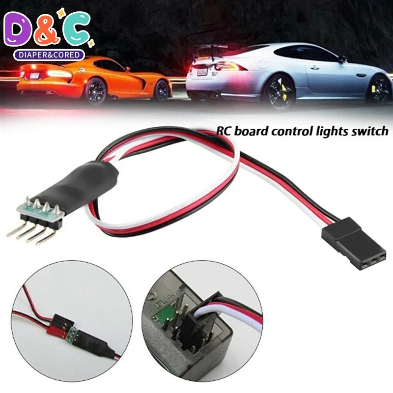 Two Channels Control Switch Receiver Cord Model Car Lights Remote For RC Car Product Voltage 5-6V