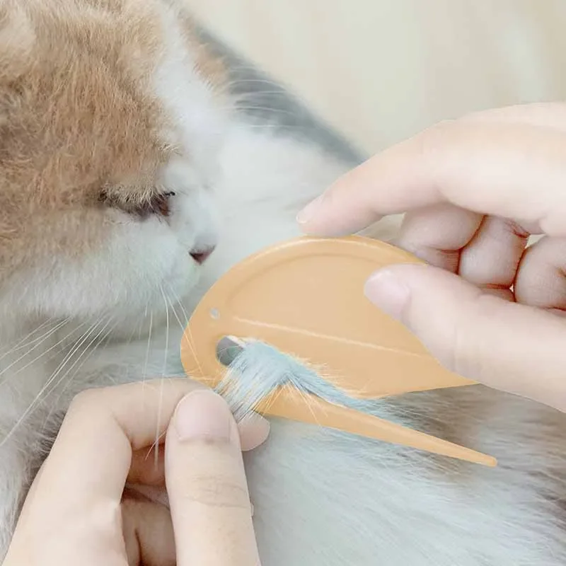 Dog Comb Cat Brush Pet Open Knot Comb TPR Cat Puppy Hair Fur Shedding Grooming Trimmer Comb Blade Comb Cat Brush Pet Accessories