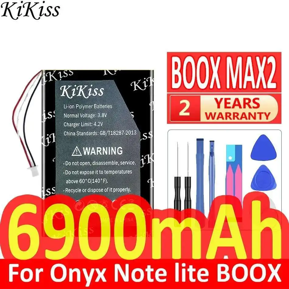 

E-аккумулятор для чтения книг, быстрая зарядка, 6900 мАч MAX2, замена премиум-класса для электронной книги Onyx Boox Max 2 2588158