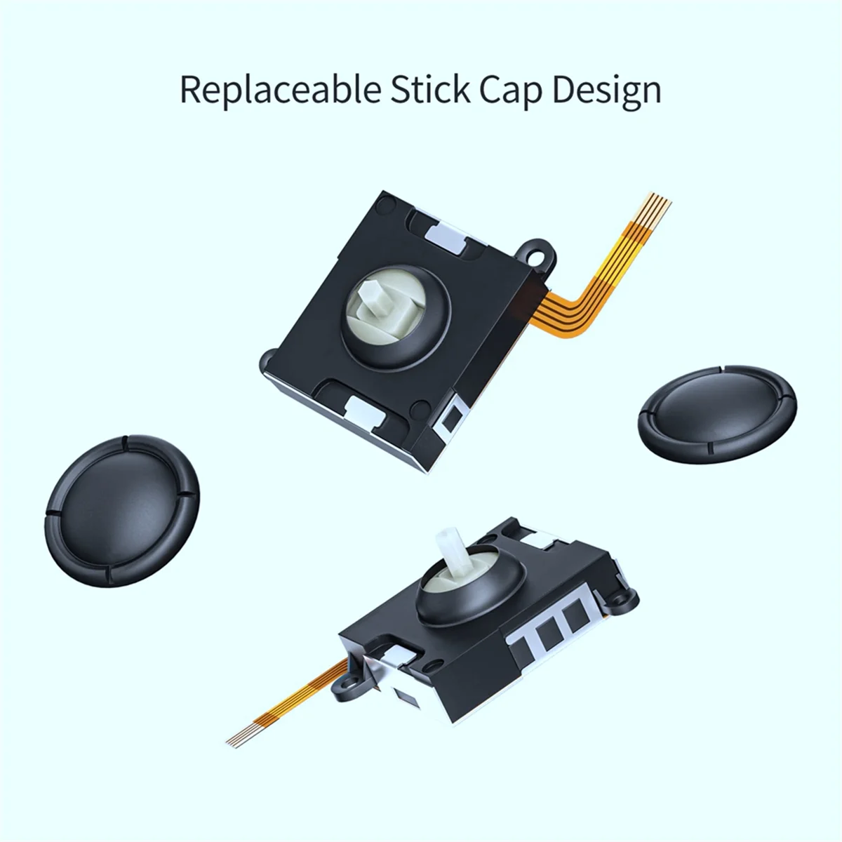 AAM-Hall Effect Joystick Replacement for JoyCon No Drifting Electromagnetic Stick for Switch//Lite Repair 2PCS