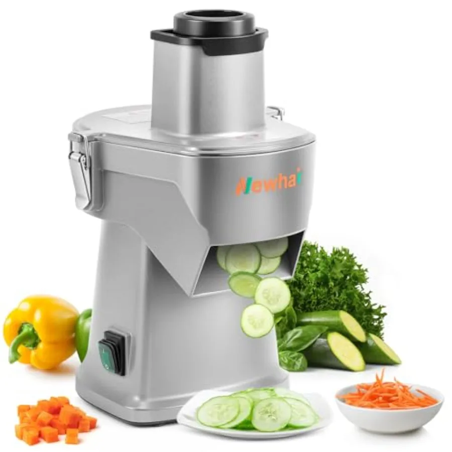 

Модернизированный электрический измельчитель-слайсер-шинковщик-резак для овощей 4-в-1, коммерческий многофункциональный автоматический измельчитель овощей для дома и бизнеса