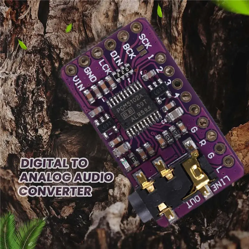 ●PCM5102 I2S IIS Digital Audio DAC Decoder Module Stereo DAC Digital-To-Analog Converter Voice Module for Raspberry Pi
