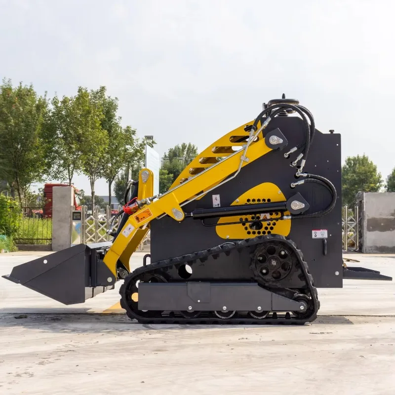 Mini Skid Steer Loader Watch Mini HT-360W Front End Loader Mini Track Attachment