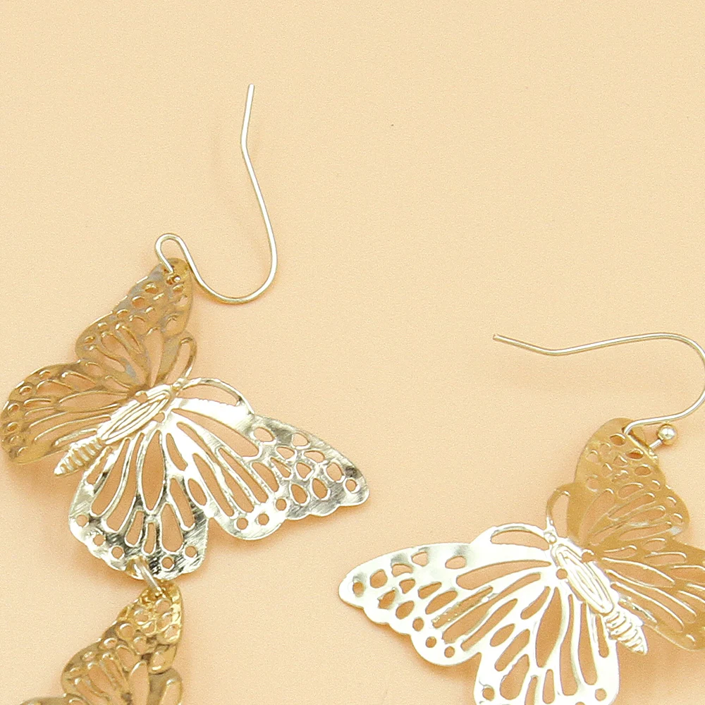 2024 Hot Sale Materials Fashionable Womens Accessories Butterfly Earrings Elegant Design Luxury Earring