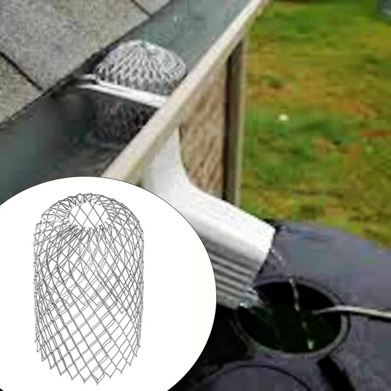 

Roof Gutter Guard Filters 3 Inch Expand Aluminum Filter Strainer Stops Blockage Leaf Drains Debris Drain Net Cover