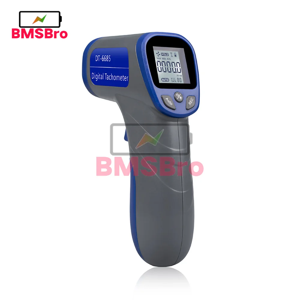 Digital Tachometer Laser Tachometer Handheld RPM Meter Speedmeter 2.5-99999RPM with Backlit LCD Display for Motor Machine Lathe