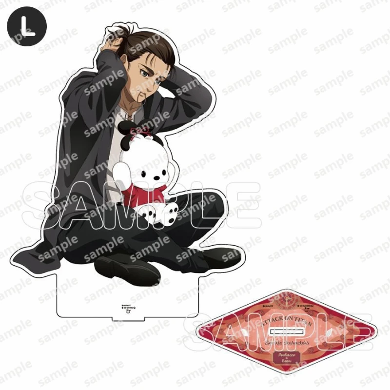 บริษัท Sanrio Attack on Titan อะคริลิค Standup อะนิเมะตัวละครตุ๊กตายืนแผ่น Eren Jaeger Armin Arlert แฟนรวบรวมของขวัญ