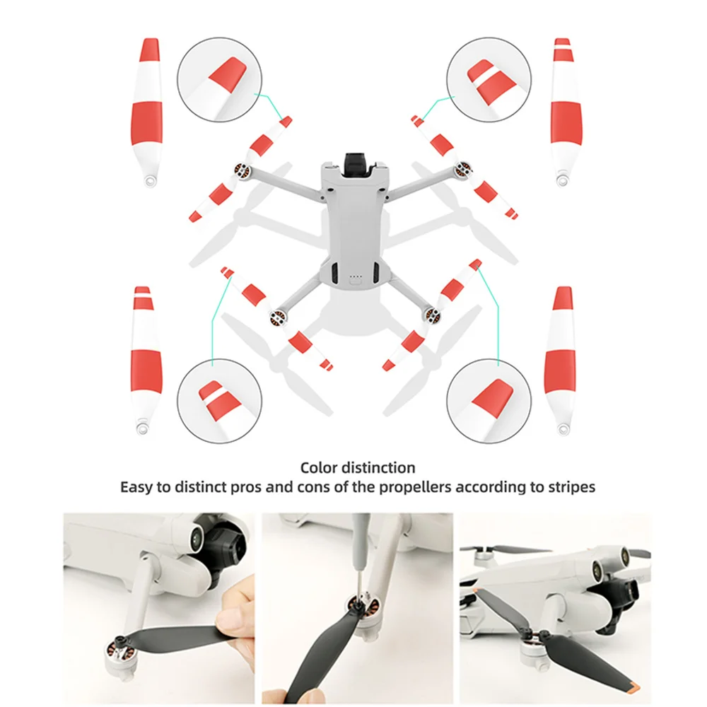 Dla DJI Mavic Mini 3 Pro Drone śmigła akcesoria śmigła rekwizyty zapasowe ostrze skrzydło wentylatory części zamienne do Mini 3 Pro