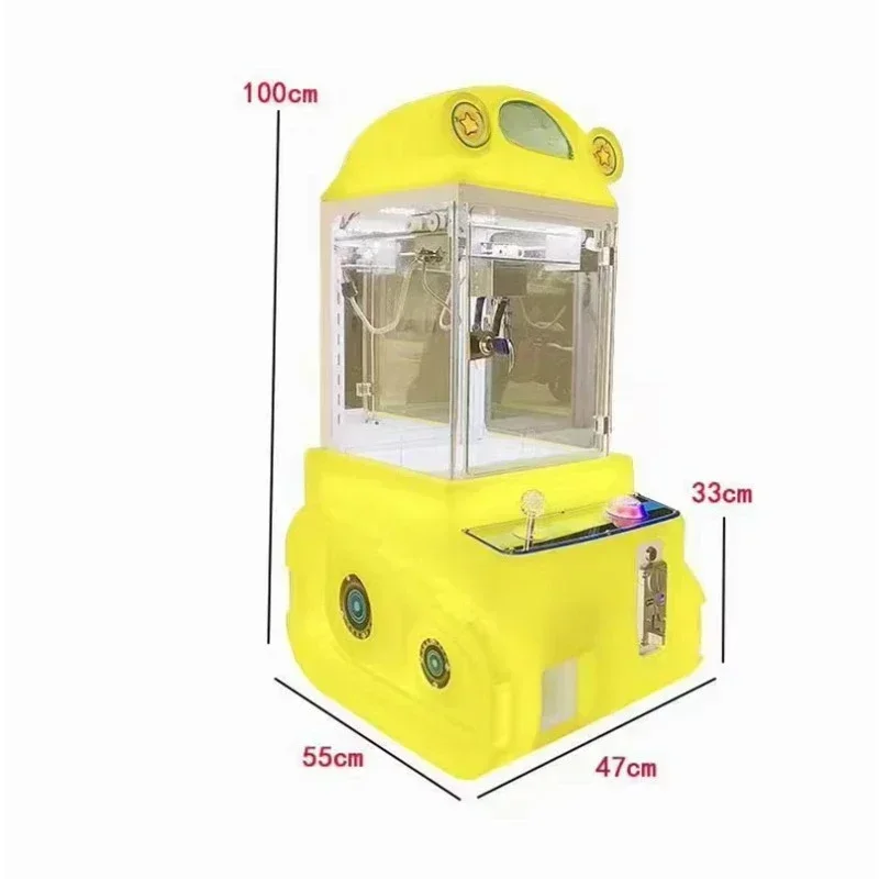 

Mini Coin-operated Tanks Man Kids Claw Crane Gift Game doll Machine for indoor Sport Amusement