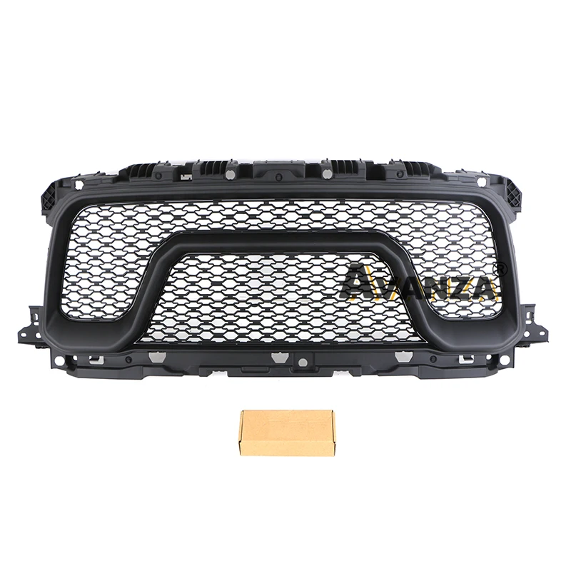 قطع غيار السيارات شواء RAM 2500 مع أضواء Led المصد الأمامي مصبغة تعديل الملحقات الديكور ل دودج RAM2500 2019-2023