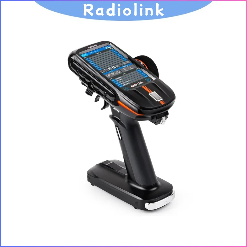 

Radiolink RC8X 2.4G 8CH 4,3-дюймовый передатчик сенсорного ЖК-экрана, совместимый с приемником TBS CRSF R8FG R4FGM для радиоуправляемого автомобиля, лодки, робота