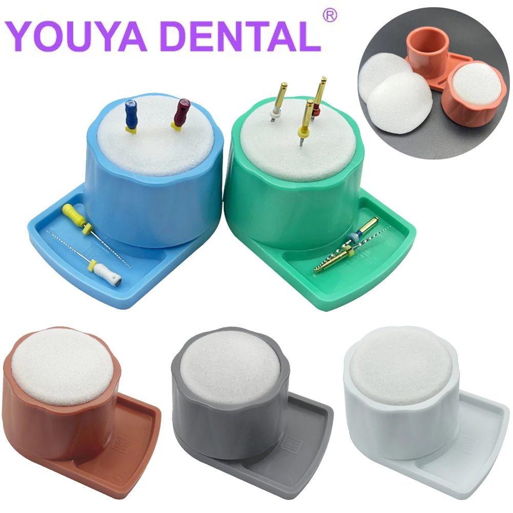 1Pcs Dental Files Stand for Cleaning Foam Sponge Files Drills Endo Block Holder Dentistry Tools for Root Canal Organizer