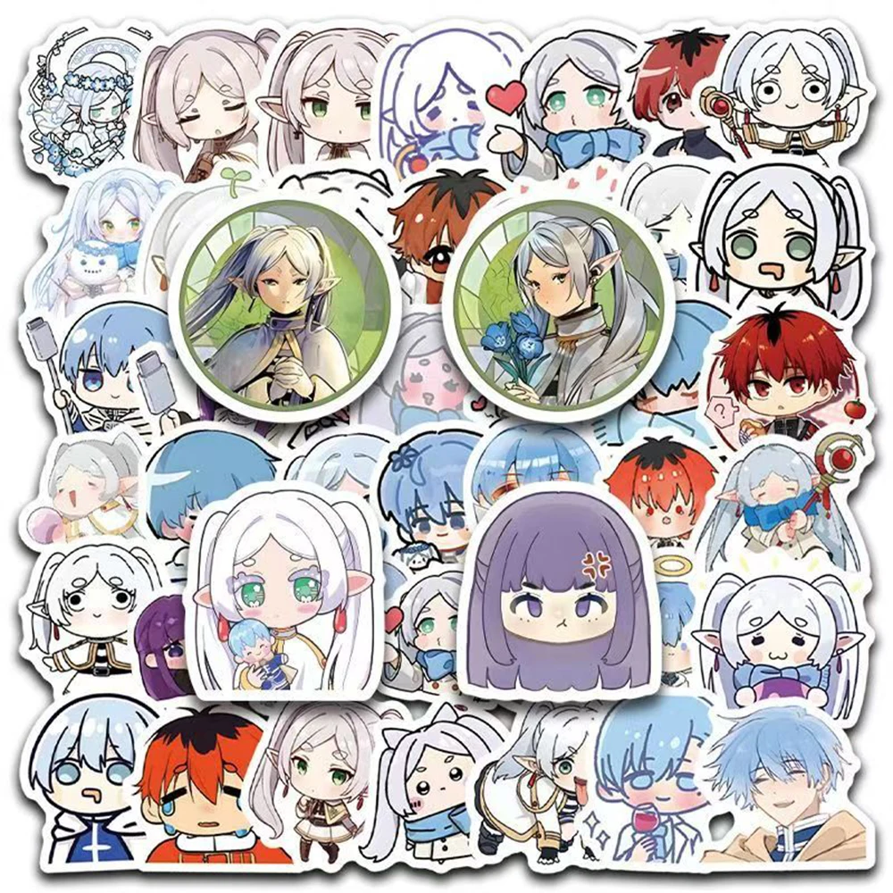 

10/30/50/100pcs Frieren Beyond Journeys Stickers Cute Frieren Himmel Anime Sticker Laptop Scrapbooking Stark Fern Cartoon Decals