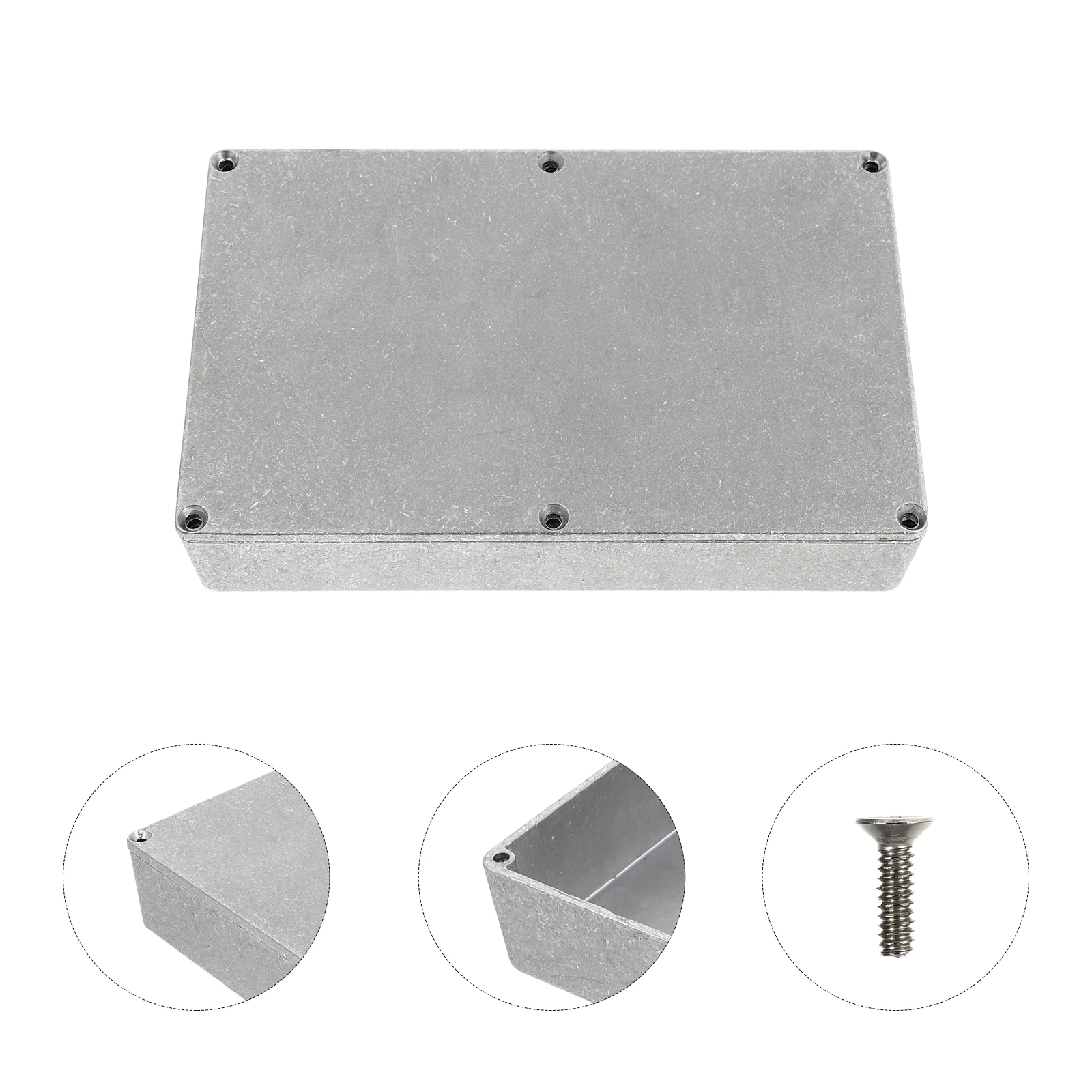 Caja de estoma de Metal de aluminio 1590DD, caja de Pedal de efecto de guitarra de repuesto, caja de interruptor de palanca de 188x120x38mm