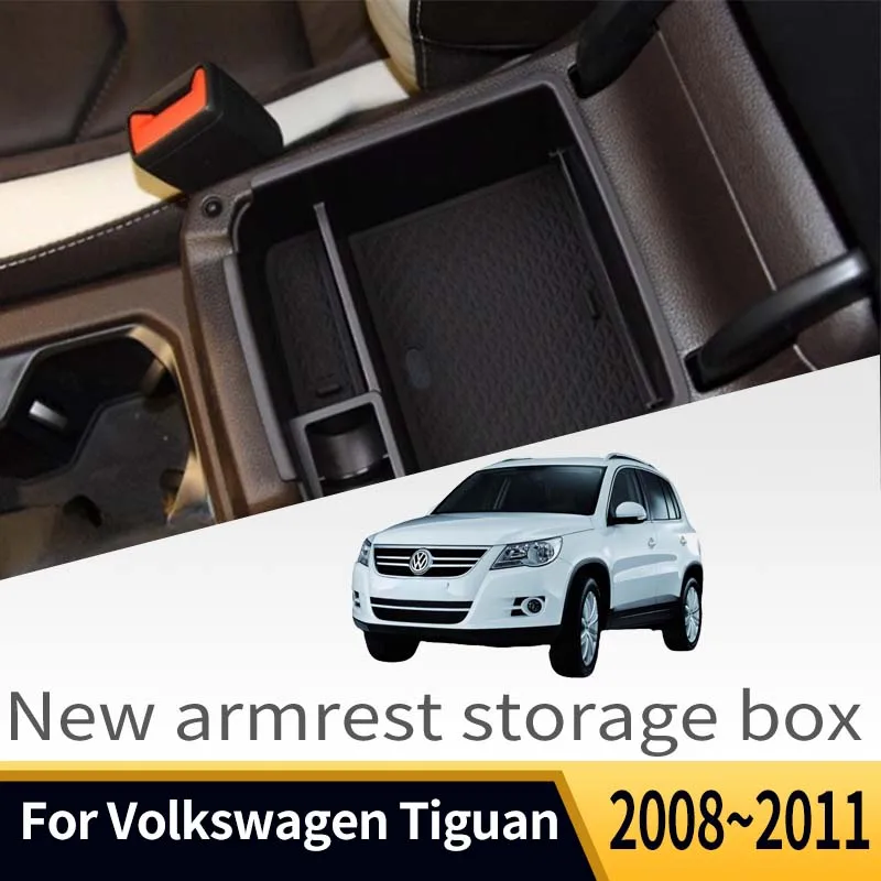 

Auto Parts Suitable For Volkswagen Tiguan 2008~2011 Car Central Control Armrest Storage Box Multifunctional Auto AccessoriesTool