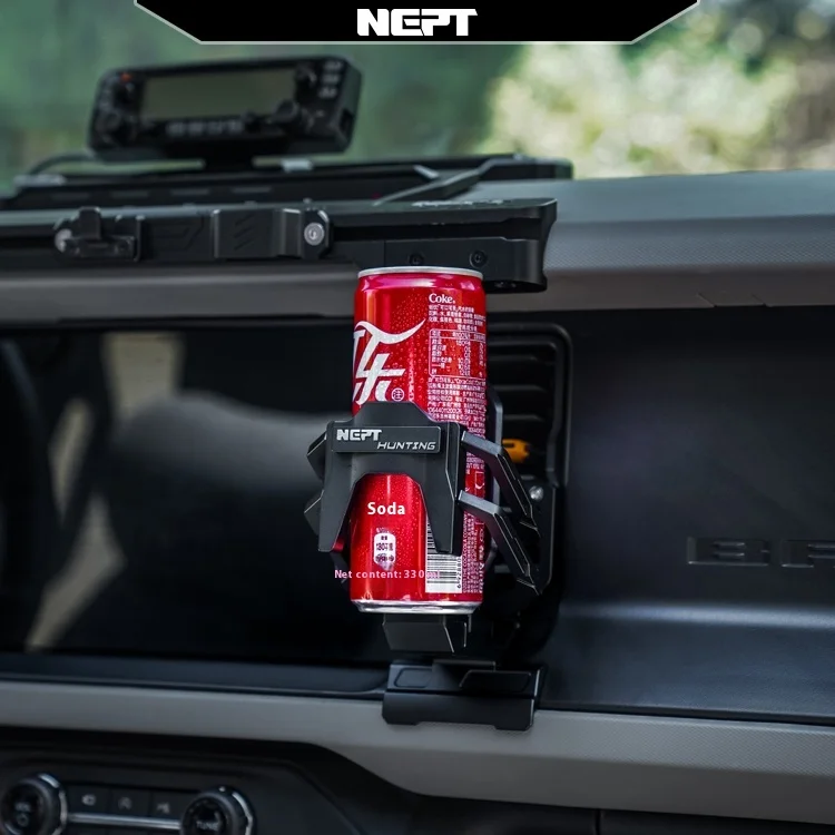For Bronco Car Holder Dedicated Metal Dashboard Bracket Portable Mobile Phone Holder Cup Holder Cup Storage Box Compatible