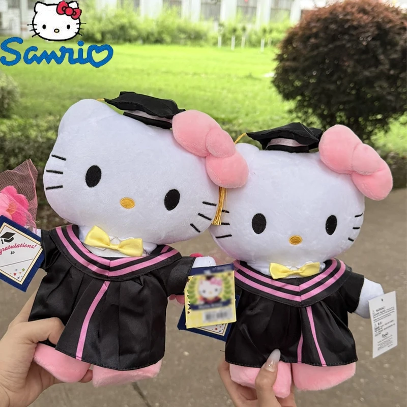 

35cm Sanrio Hello Kitty Plush Doll Anime My Melody Kuromi Plushie Graduation Gift Plush Sofa Doll Pillow Kids Birthday Xmas Gift
