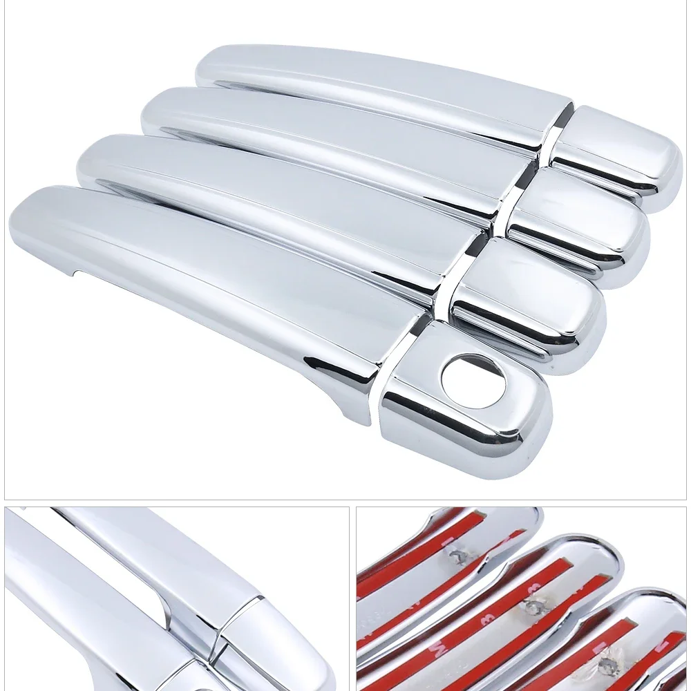 Chrome Door Handle Cover for Citroen C3 MK1 2002 2003 2004 2005 2006 2007 2008 2009 Trim Catch Car Set Cap Styling Accessories - view 2