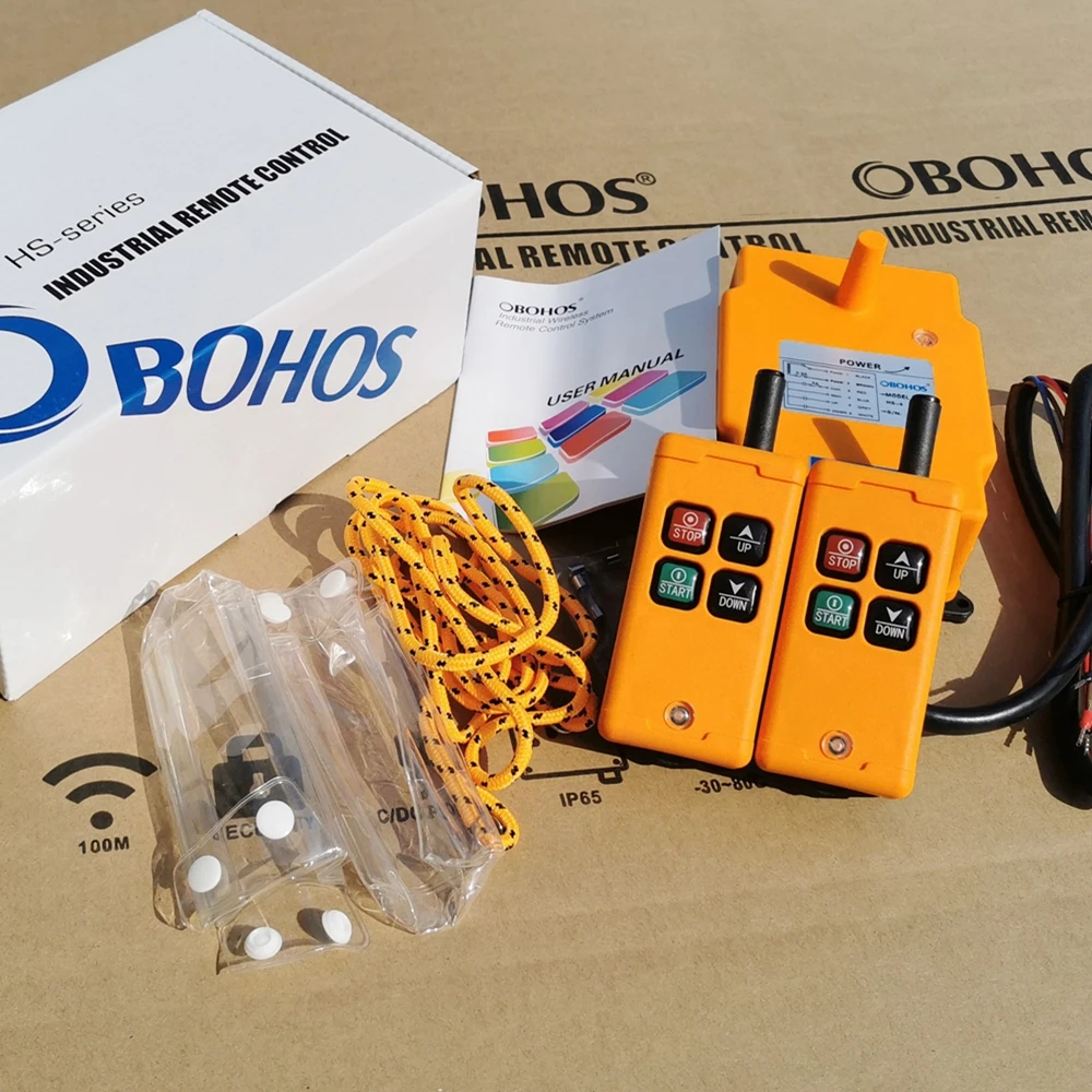 

hs-4 4-канальная промышленная система радиоуправления для подъемных кранов, комплектующие: промышленный контроллер, передатчик + 1 приемник