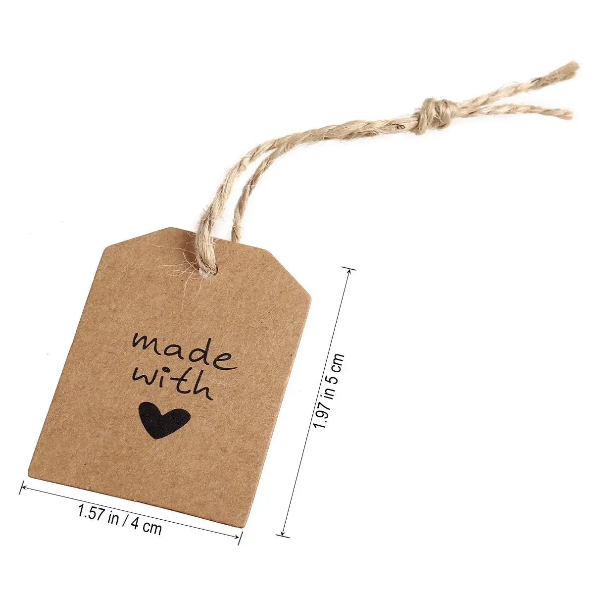 

100pcs Wedding Paper Labels Heart Letter Design Luggage Tags Bridal Favor Gift Luggage Decorations