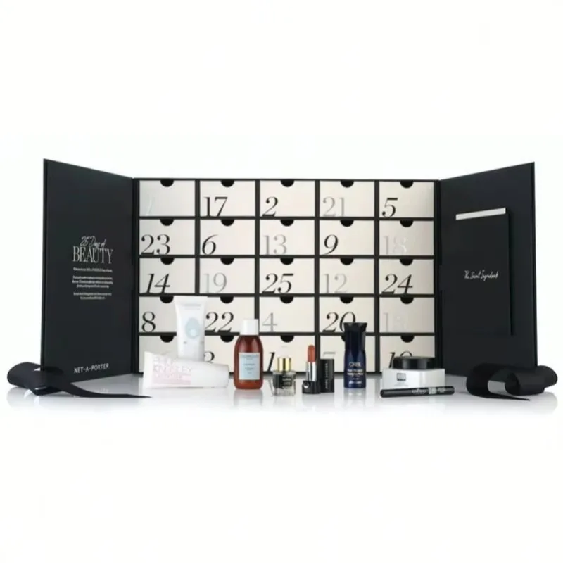 Customization.Customization.Custom 2021New Design Advent Calendar Cardboard 24 Advent Calendar Paper Boxes With Plastic Tray