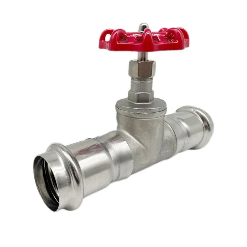 yes304 Stainless Steel Globe Valve DN15 20 25 32 40 50 Compression Type One-way Manual Thread Tap Water Oil Switch