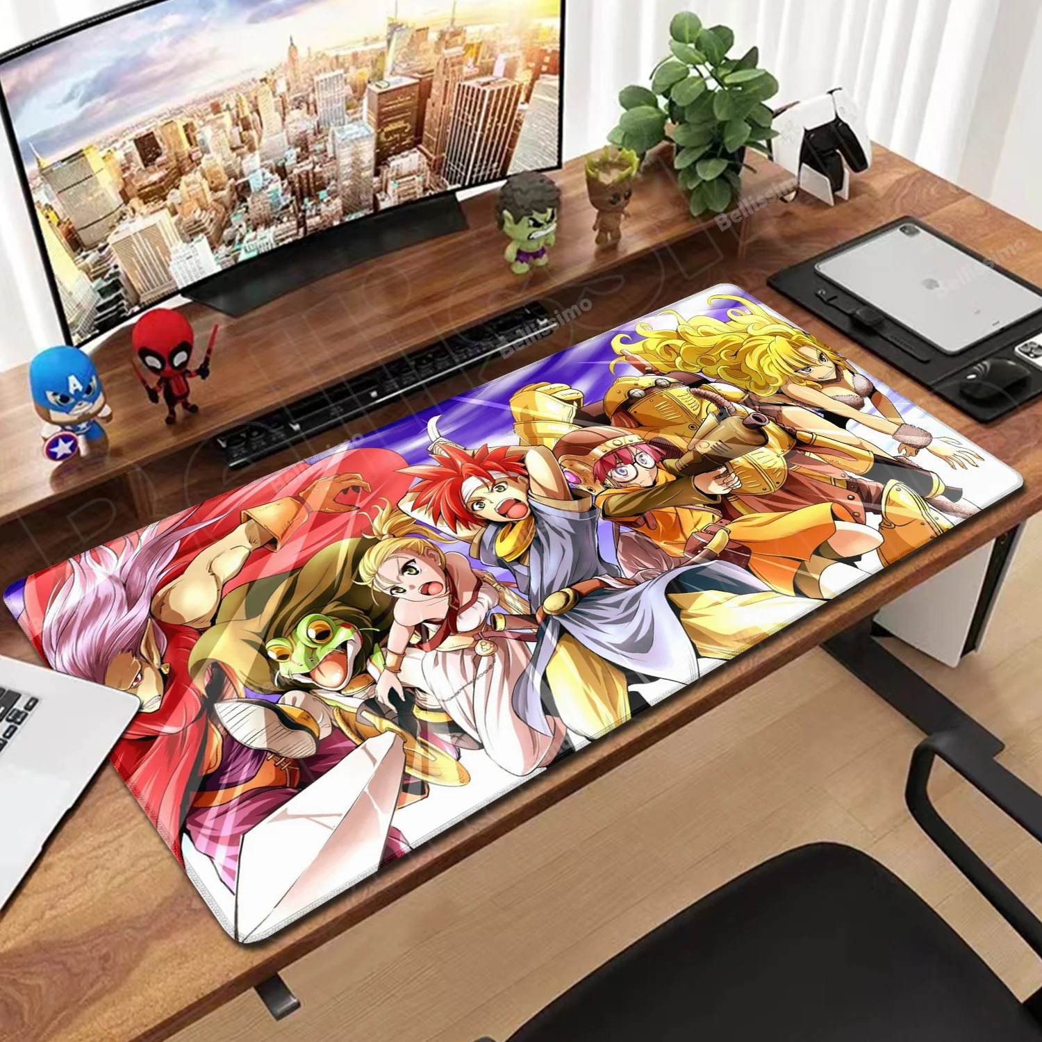 Mouse Pad Anime Gamer Gaming Accessories Speed C-chrono Trigger Keyboard Pad Rubber Lock Edge Desktop Mouse Mat Laptop Mousepad