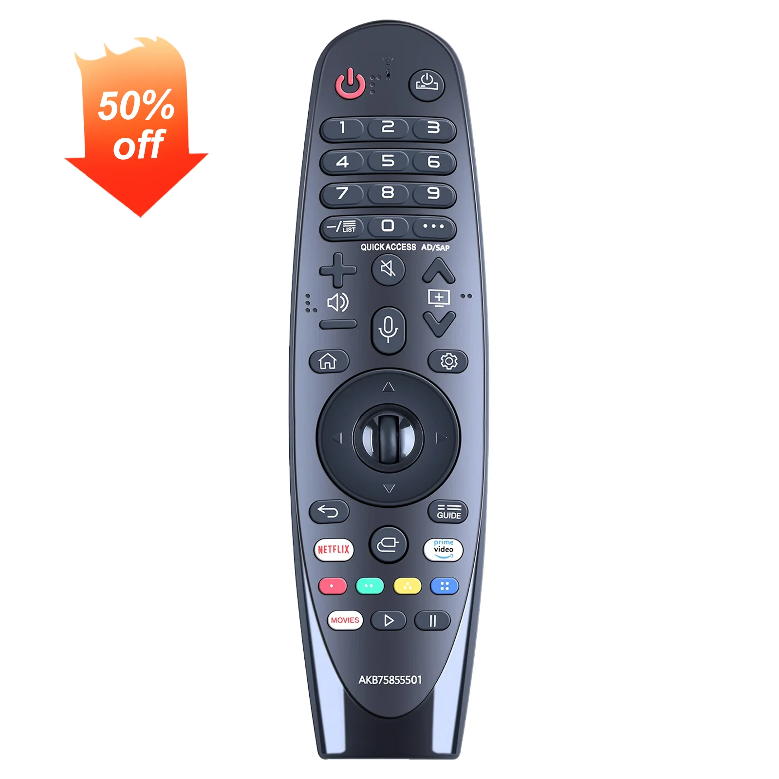 Replacement AKB75855501 MR20GA Voice Remote Control Compatible with For LG Smart TV AN-MR18BA AN-MR19BA MR20GA AN-MR650A