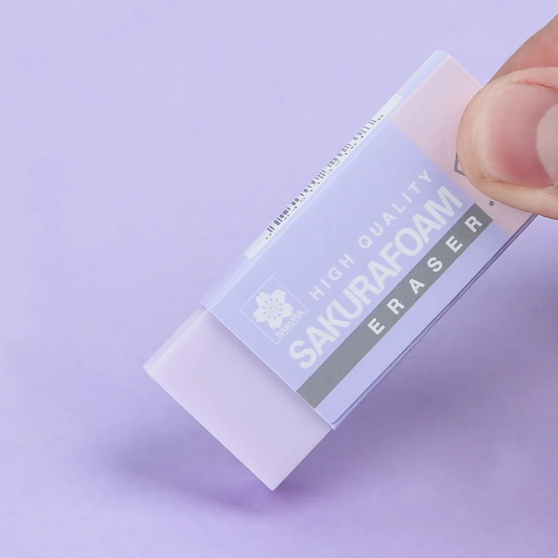 5pcs High Quality Sakura Foam Eraser Professional Drawing Super Clean Rubber Pencil Eraser for Art Drawing Design