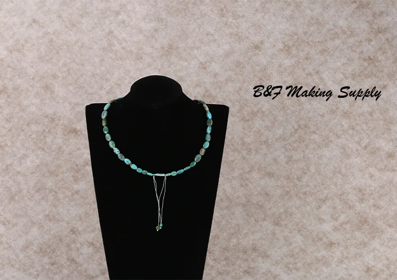 Bohemian Natural Turquoise Necklace, Graduated Freeform Stone Beads, Southwestern Style Choker for Women, Ethnic Jewelry