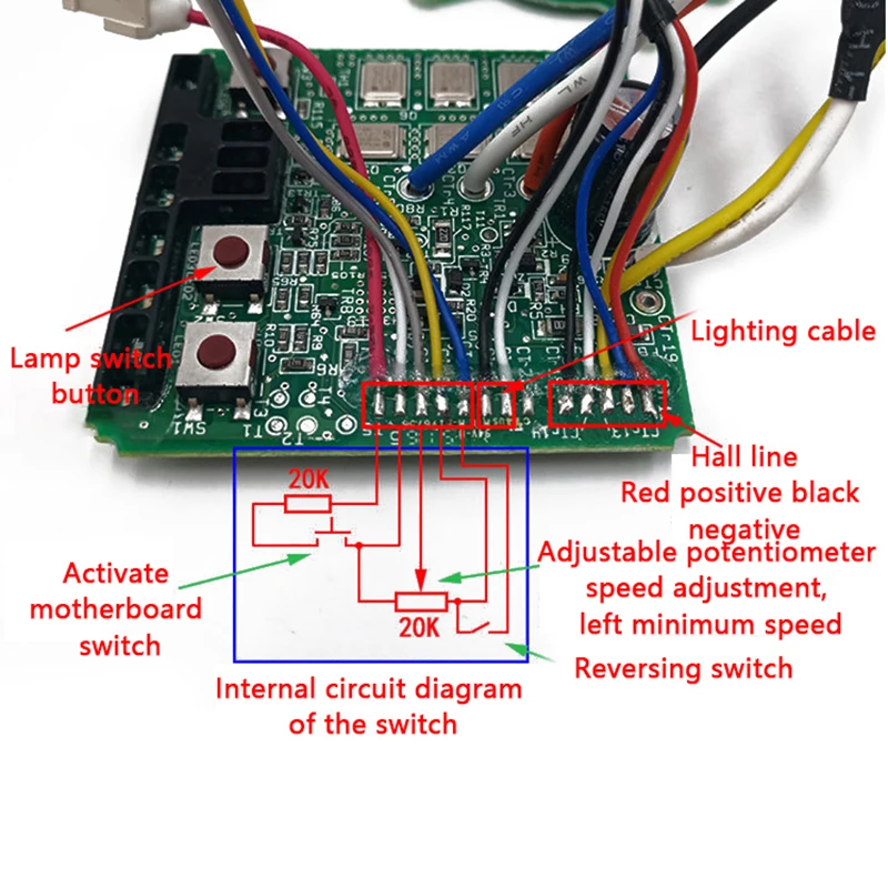 New Power Tools Wide Voltage 12V 18V 20V Brushless Motor Driver Board Adjustable Potentiometer Speed Pushbutton