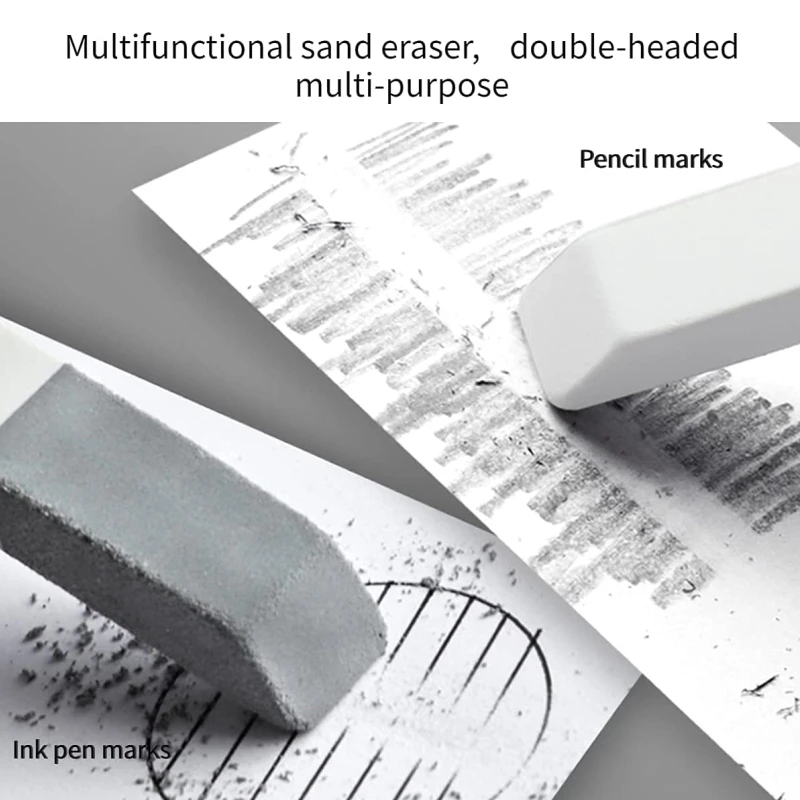 Sand Erasers 4 Packs Silicone Matte Eraser Used To Clear Colored Pencils Ballpoint Pens Ink Marks Writing Correction Supplies