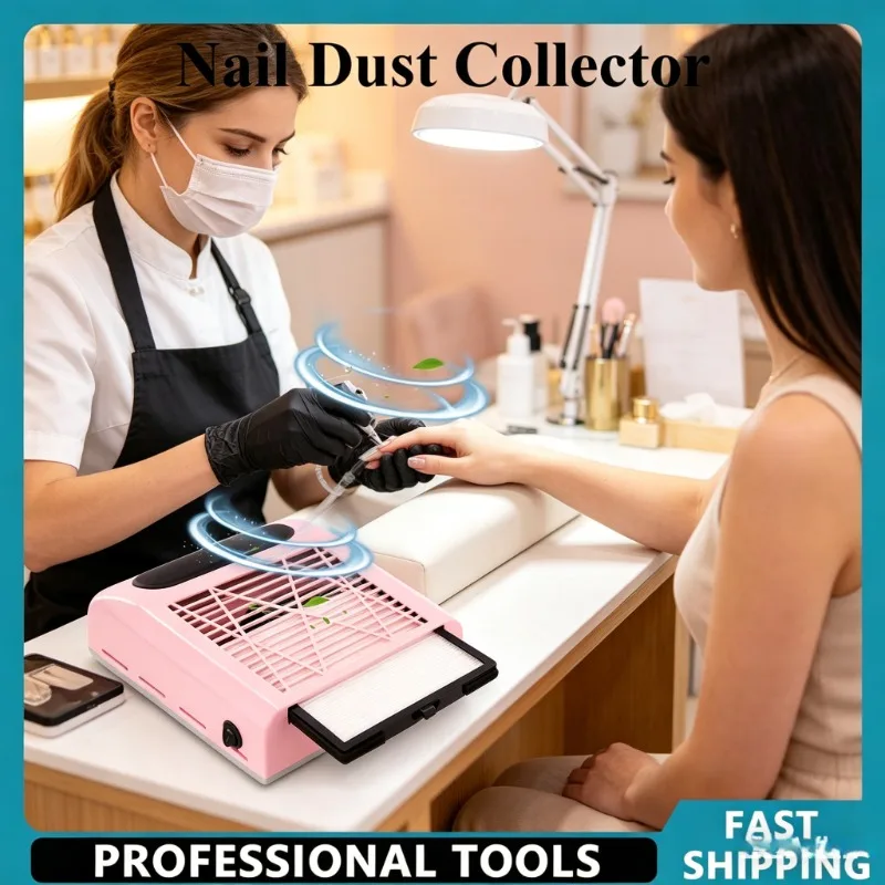 Nail Dust Vacuum Cleaner Professional Extractor Fan For Manicure Nail Art