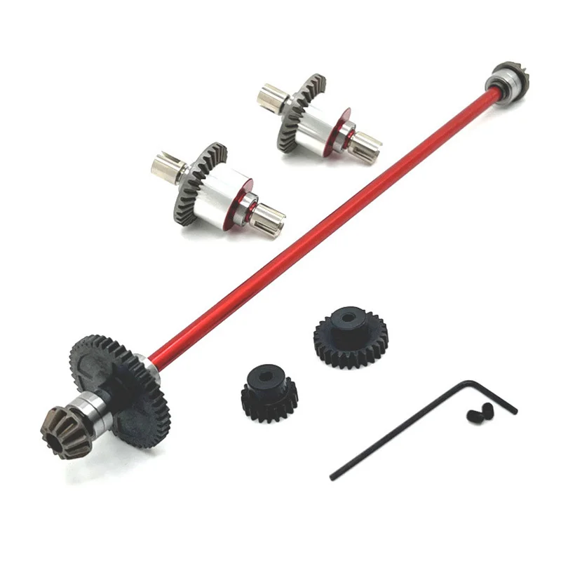 Metal Upgrade Replacement Car Transmission Assembly RC Car Parts Fit For WLtoys 124016 124017 124018 124019 124007 124008
