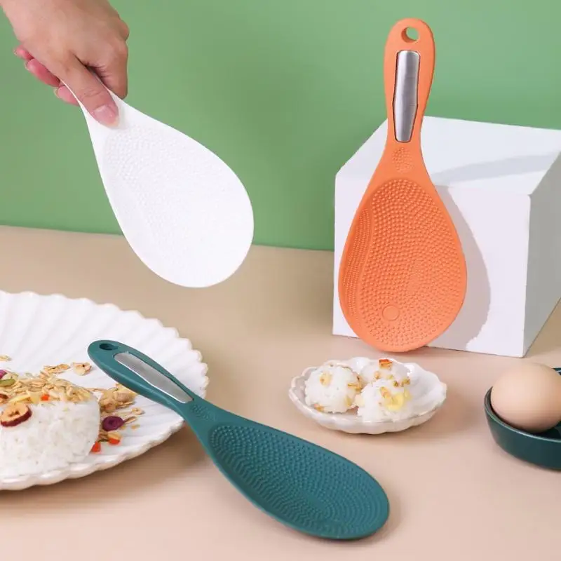 [J] 1 Pcs Plastic Rice Shovel Non-Stick Rice Cooker, Non-Stick Rice Spoon Household Rice Spoon For Beating Rice