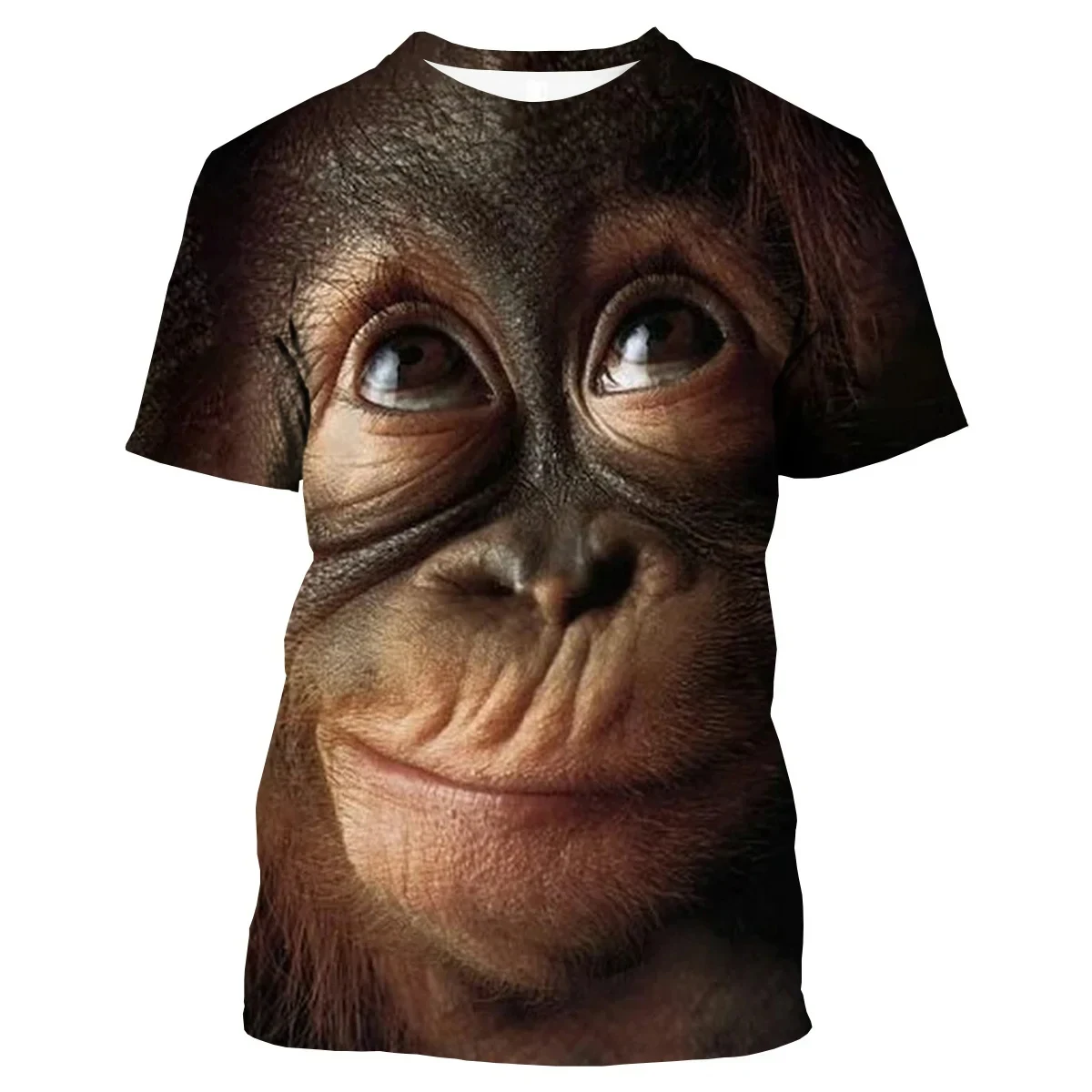 Summer Funny Gorilla Monkey T-Shirts Animal 3D Print Streetwear Men Women Oversized Short Sleeve T Shirt Kids Tees Tops Clothing