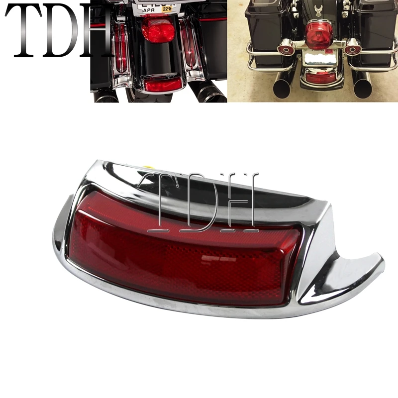 2009-later Fender Tip Light For Harley Touring Electra Glide Road King FLHTC FLHTCU FLHTK Flashing LED Rear Tail Brake Lights