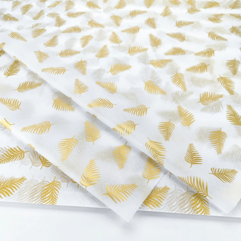 Wholesale Custom Gift Packing Paper Printed Logo Wrapping Paper Tissue Paper With Gold Logo Clothes Packaging Paper