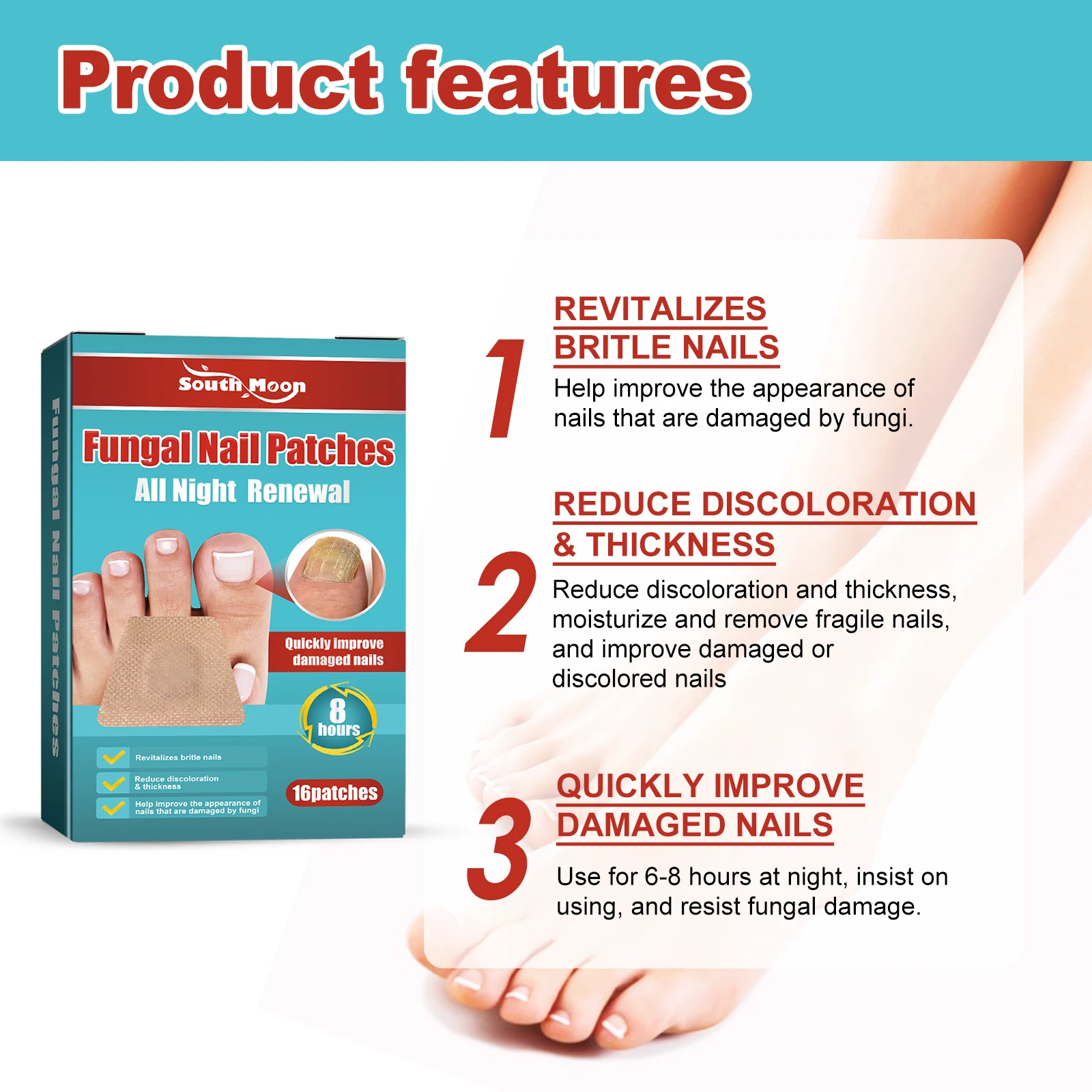Nail Repair Patch Waterproof R - Nail Art Maroon review and price