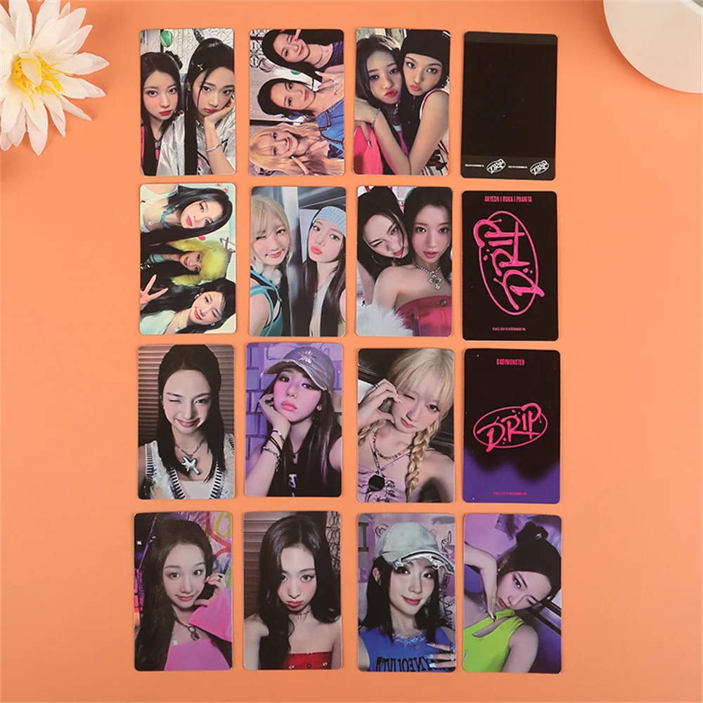 

KPOP BABYMONSTER фотокарточки DRIP альбом открытка RUKA PHARITA ASA AHYEON RAMI CHIQUITA двусторонние ломо-карты для фанатов коллекционный подарок